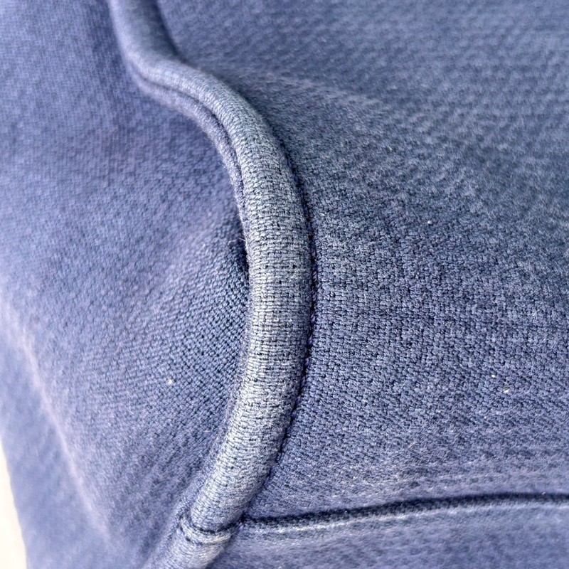 Chanel香奈兒芯片款藍色大號沙灘包托特包,底長39釐米-6