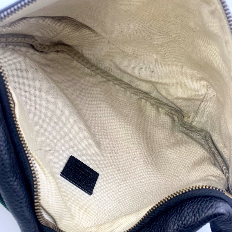 Gucci 古馳黑色牛皮印花胸包,Print系列,斜背包,古馳,楊冪,蔡依林同款,二手真品,正品,現貨,免運-10