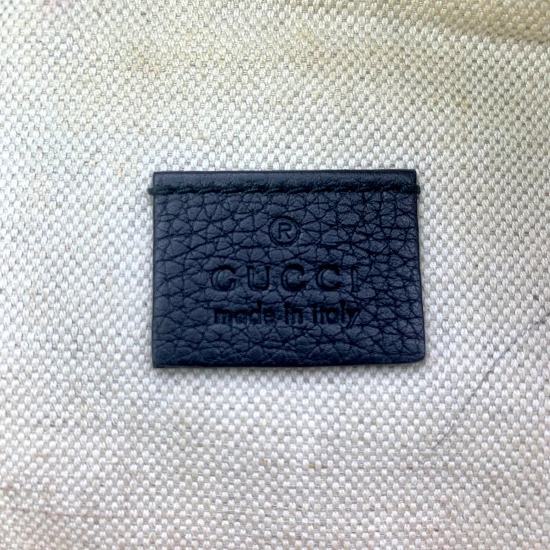 Gucci 古馳黑色牛皮印花胸包,Print系列,斜背包,古馳,楊冪,蔡依林同款,二手真品,正品,現貨,免運-11