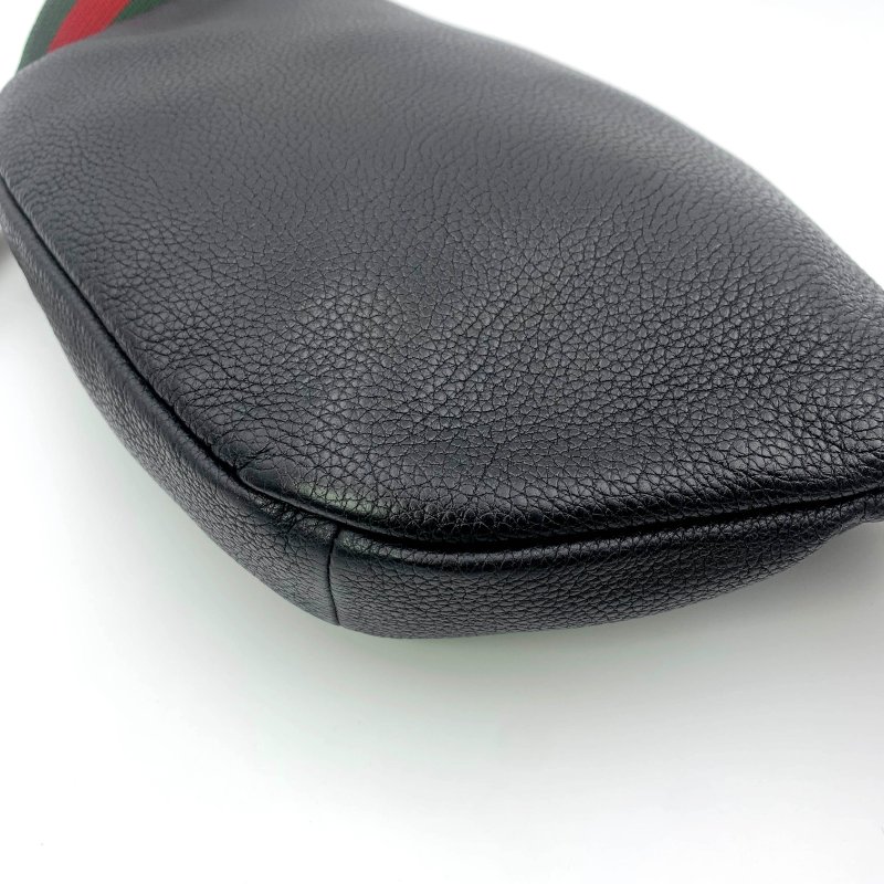 Gucci 古馳黑色牛皮印花胸包,Print系列,斜背包,古馳,楊冪,蔡依林同款,二手真品,正品,現貨,免運-18