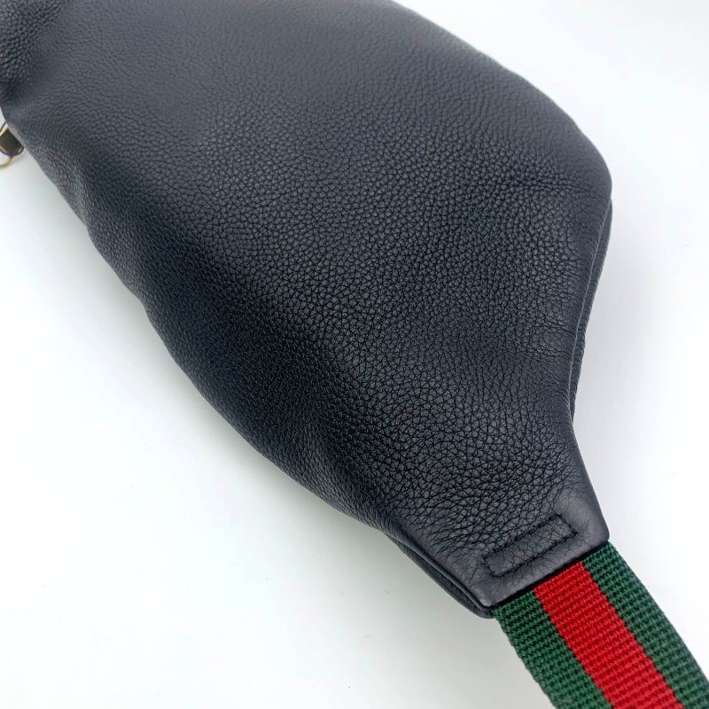 Gucci 古馳黑色牛皮印花胸包,Print系列,斜背包,古馳,楊冪,蔡依林同款,二手真品,正品,現貨,免運-20