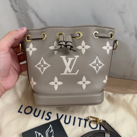2025年 新款 LV nano noe 迷你水桶包 大象灰