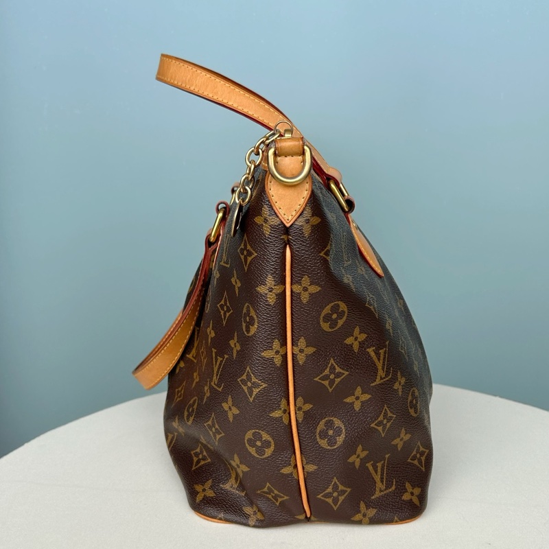 LouisVuitton路易威登 老花派拉蒙小號手提斜挎包,底長30釐米 附件:肩帶-1