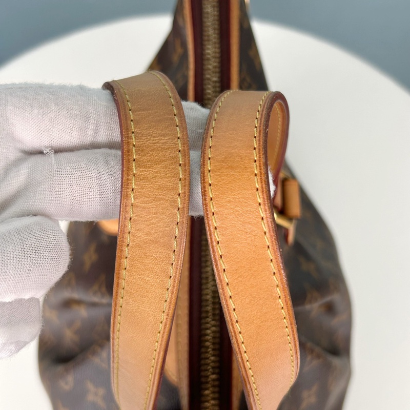 LouisVuitton路易威登 老花派拉蒙小號手提斜挎包,底長30釐米 附件:肩帶-6