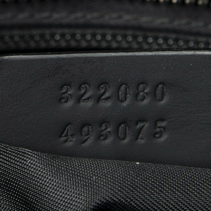 GUCCI 黑色 GUCCISSIMA皮革GG logo壓紋側包 （guccissima 322080）-9