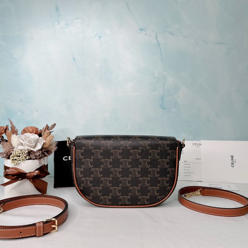 CELINE 全新FOLCO凱旋門馬鞍包-1