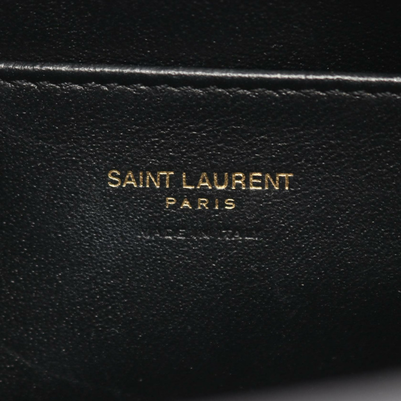 YVES SAINT LAURENT YSL Baby Monogram Cabas 單肩手提包，黑色皮革，二手-3