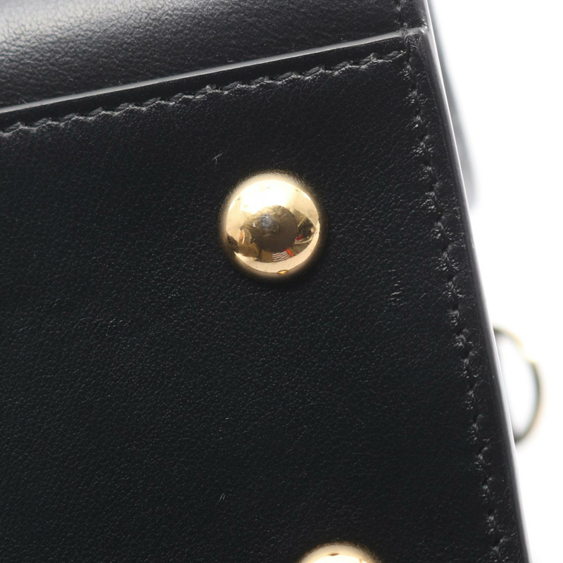 YVES SAINT LAURENT YSL Baby Monogram Cabas 單肩手提包，黑色皮革，二手-6