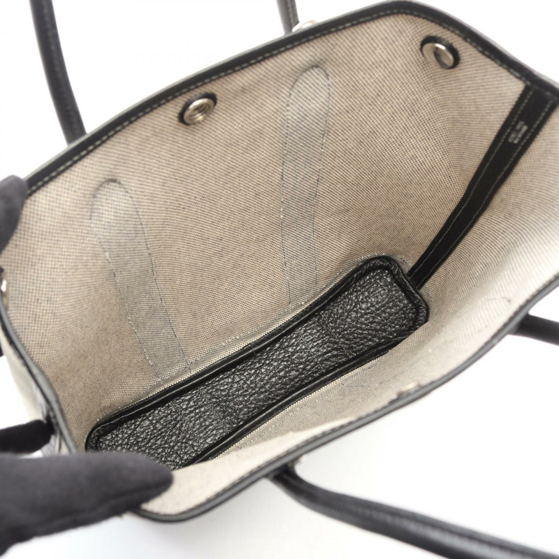 愛馬仕 Garden File PM 手提單肩斜背包，帆布皮革，SHW 二手-2