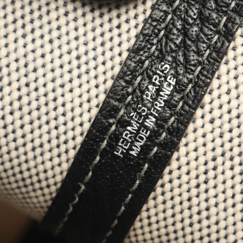 愛馬仕 Garden File PM 手提單肩斜背包，帆布皮革，SHW 二手-3