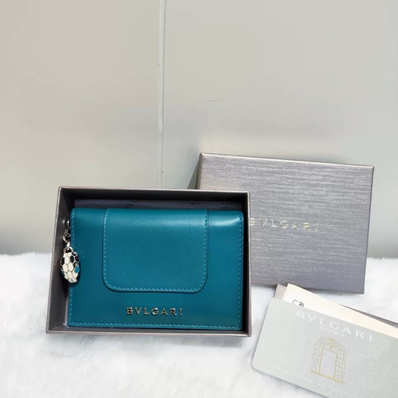 99新 Bvlgari寶格麗 蛇頭卡包 錢包 零錢包   一包多用 單獨小卡夾-0