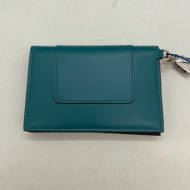 99新寶格麗/Bvlgari  蛇頭卡包 小牛皮  附件:盒子 保卡-1