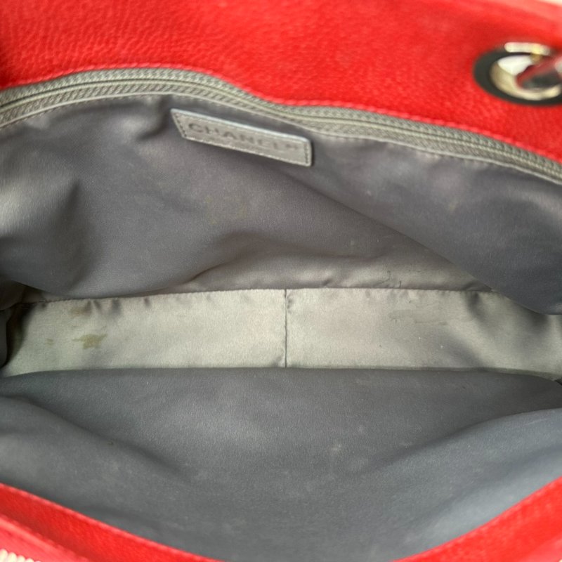 CHANEL GST荔枝牛肩背購物包-6