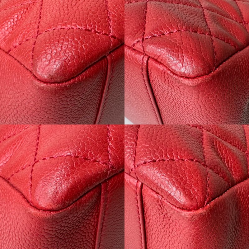 CHANEL GST荔枝牛肩背購物包-10