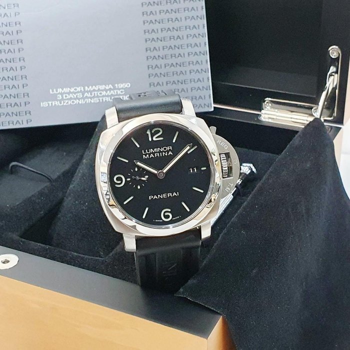 【大眾名錶】PANERAI 沛納海 Luminor系列 PAM00312 2015/08 黑面 大眾名錶G172-3