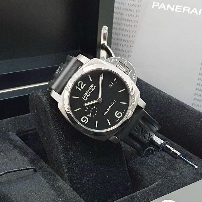 【大眾名錶】PANERAI 沛納海 Luminor系列 PAM00312 2015/08 黑面 大眾名錶G172-4