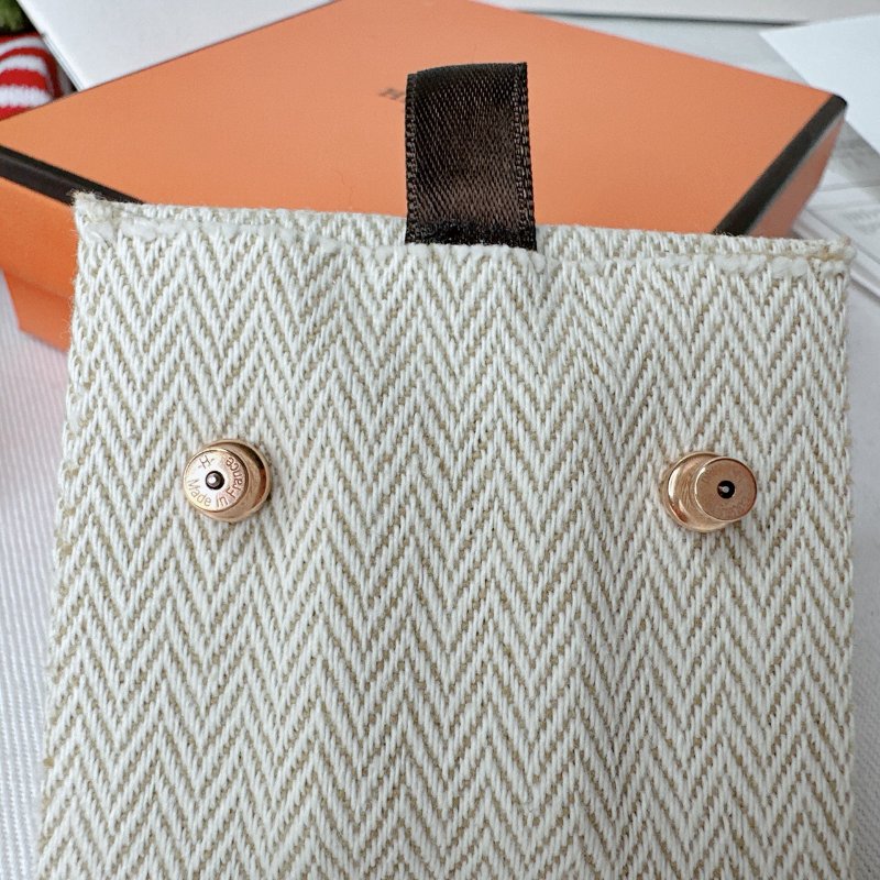 HERMES 全新Mini Pop H logo耳環-4