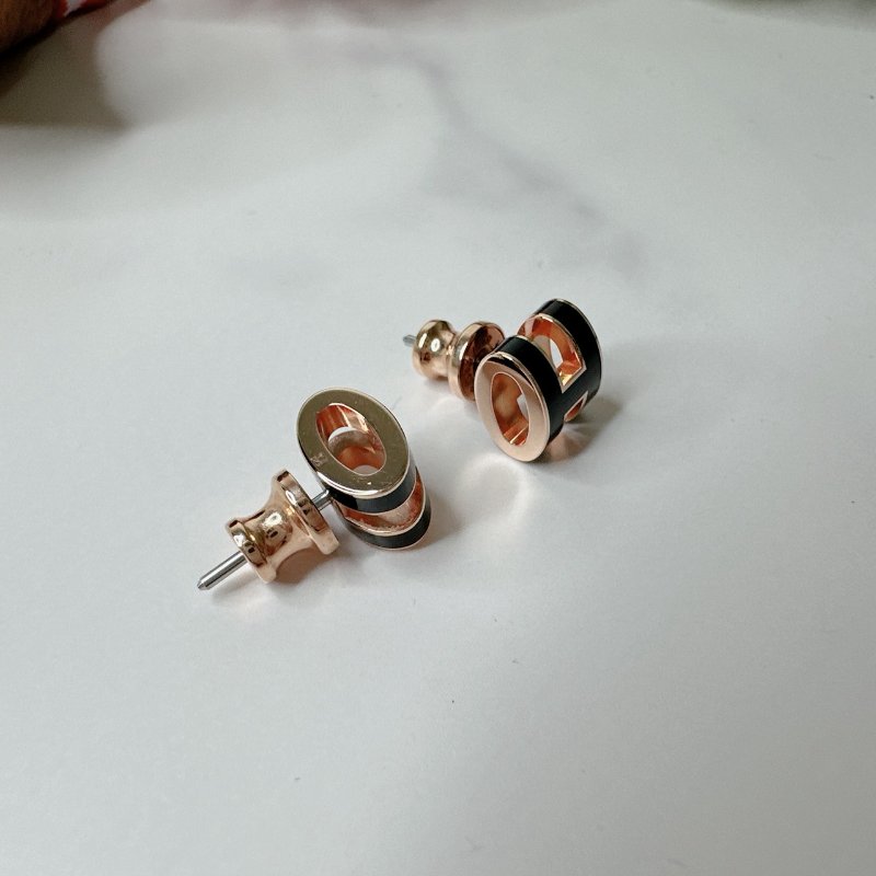 HERMES 全新Mini Pop H logo耳環-5