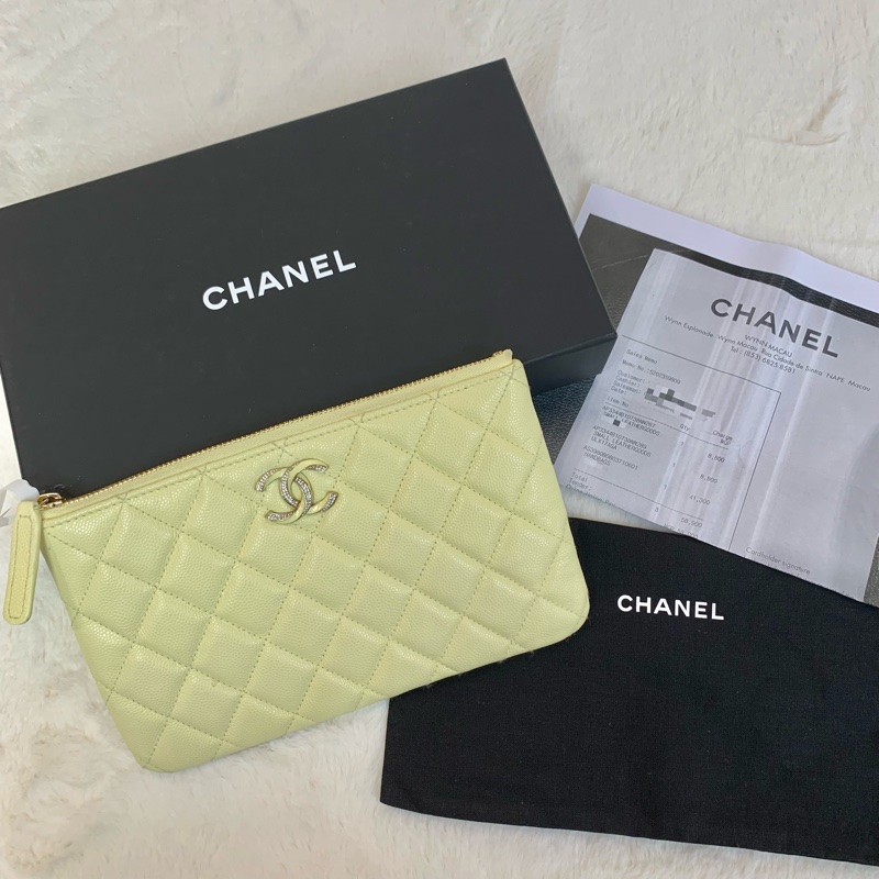 超精緻✨💛Chanel 琺瑯水鑽銀包💛-0