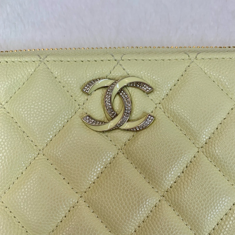 超精緻✨💛Chanel 琺瑯水鑽銀包💛-2