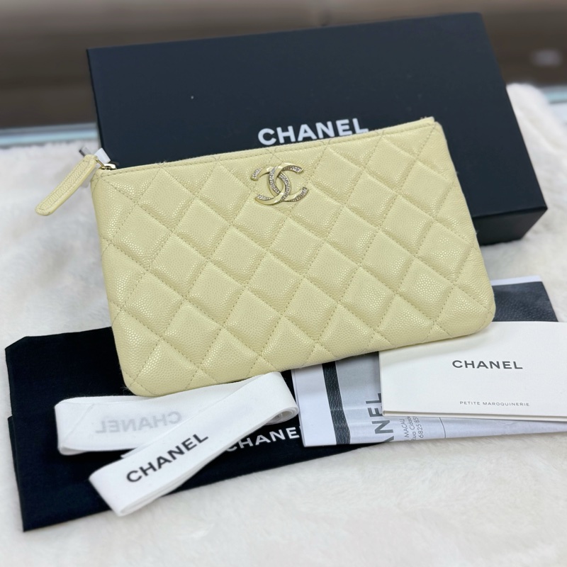 超精緻✨💛Chanel 琺瑯水鑽銀包💛-0
