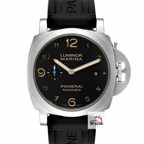 【大眾名錶】PANERAI 沛納海 Luminor系列 PAM01359 黑面 菸草三明治面盤 藍色小秒針 原廠膠帶 B1180