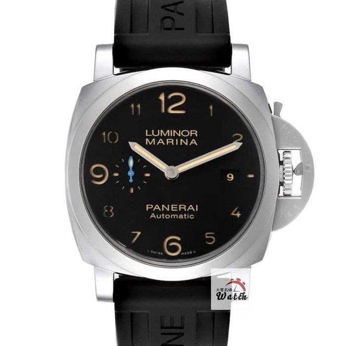 【大眾名錶】PANERAI 沛納海 Luminor系列 PAM01359 黑面 菸草三明治面盤 藍色小秒針 原廠膠帶 B1180-0