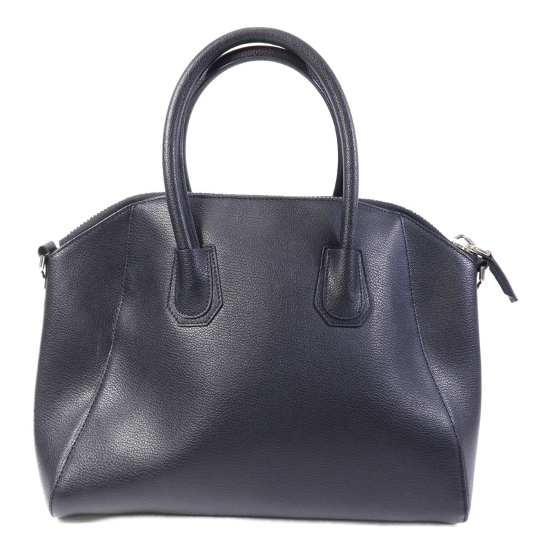 GIVENCHY 牛皮皮革Antigona GM銀扣手挽肩背兩用袋-1