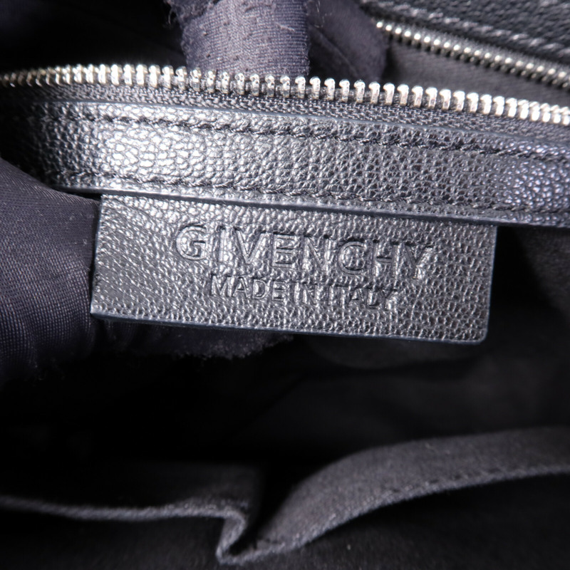 GIVENCHY 牛皮皮革Antigona GM銀扣手挽肩背兩用袋-5