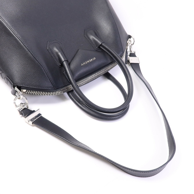 GIVENCHY 牛皮皮革Antigona GM銀扣手挽肩背兩用袋-8