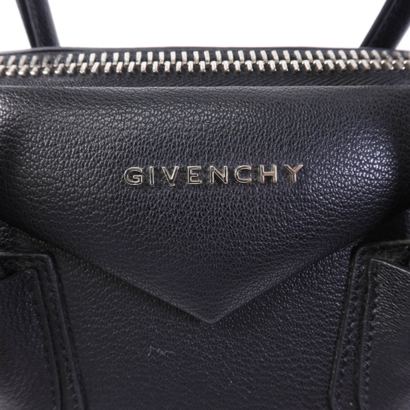 GIVENCHY 牛皮皮革Antigona GM銀扣手挽肩背兩用袋-13