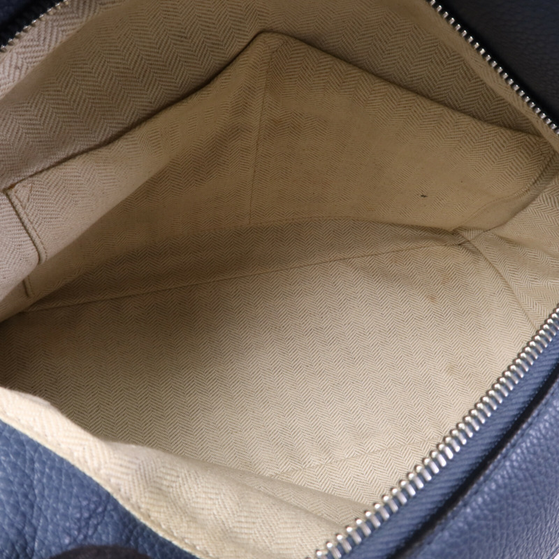 LOEWE 牛皮皮革Puzzle Medium銀扣手挽肩背兩用袋-4