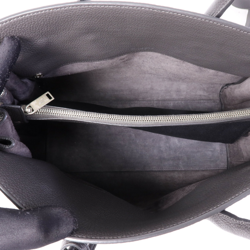 SAINT LAURENT 牛皮皮革Sac De Jour銀扣手挽肩背兩用袋-4