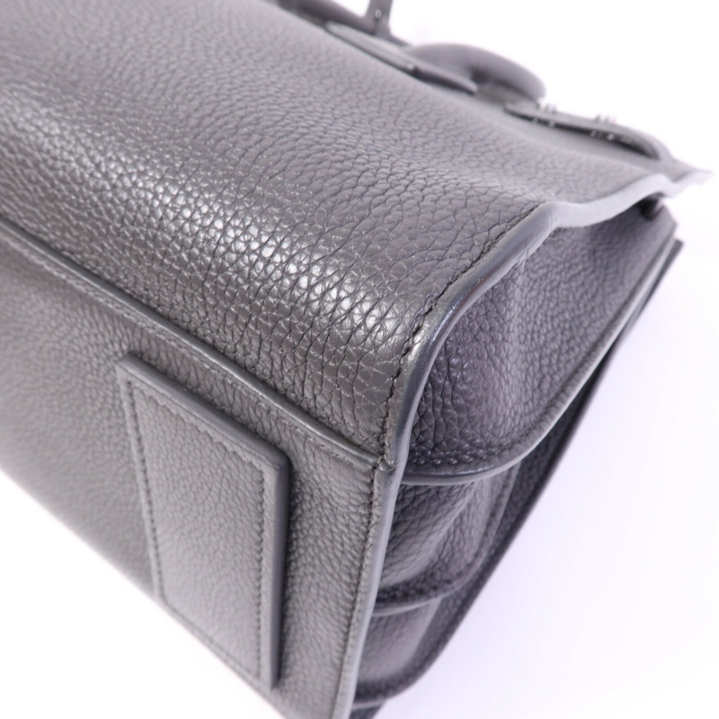 SAINT LAURENT 牛皮皮革Sac De Jour銀扣手挽肩背兩用袋-10