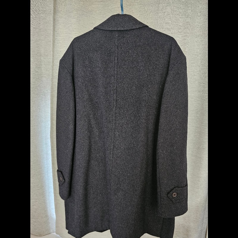 BURBERRY英國灰色男仕羊毛大衣 灰色 Size L-3