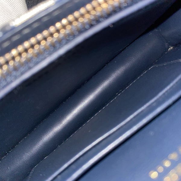 Dior迪奧 藍色老花馬鞍腰包 17底長 19年 有卡有塵袋-8