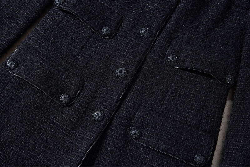 CHANEL立領毛呢外套-3