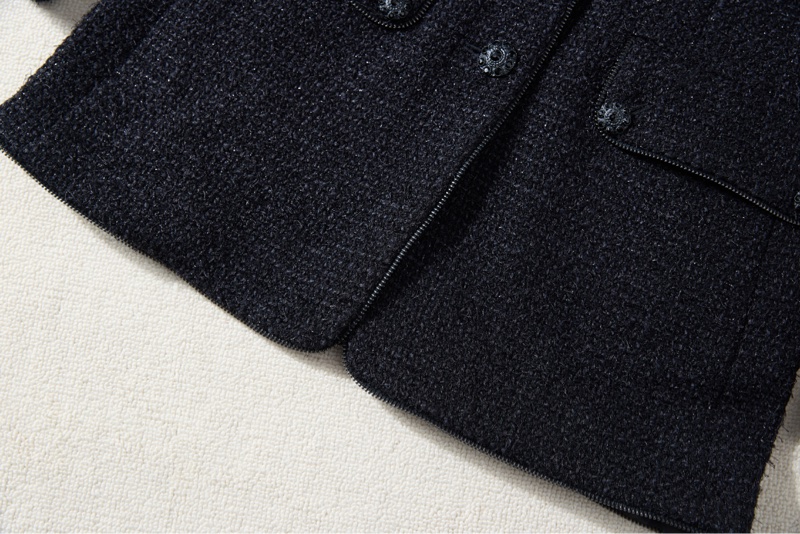 CHANEL立領毛呢外套-4