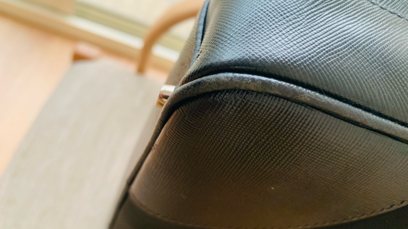 Prada手提肩背包 黑色尼龍 保齡球包-5