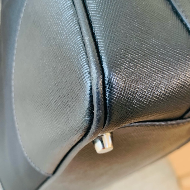 Prada手提肩背包 黑色尼龍 保齡球包-6