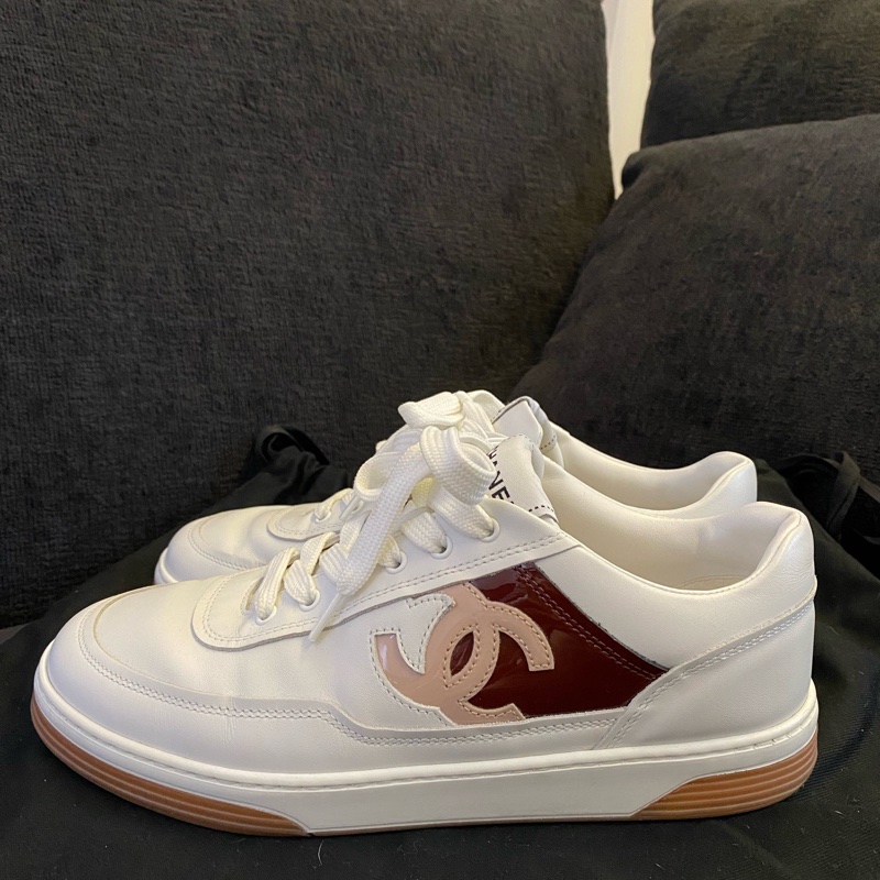 Chanel香奈兒 拼色熊貓板鞋 37碼 附件:塵袋-0