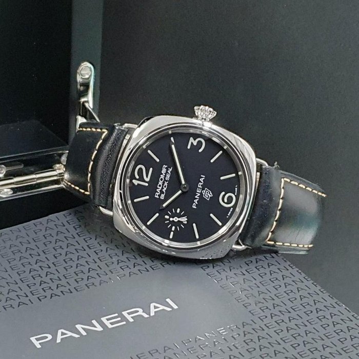 【大眾名錶】PANERAI 沛納海 PAM00754 RADIOMIR系列 黑色面盤 洋蔥頭 小秒針 2018/08 錶徑45mm B934-3