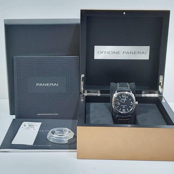 【大眾名錶】PANERAI 沛納海 PAM00754 RADIOMIR系列 黑色面盤 洋蔥頭 小秒針 2018/08 錶徑45mm B934-9