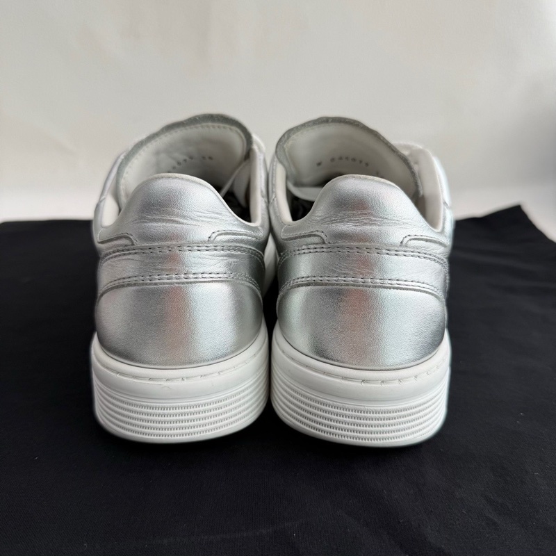 CHANEL香奈兒 空軍一號 雙C大logo 鐳射銀配色 38碼-4