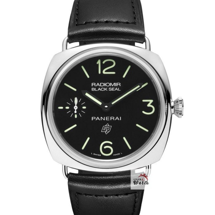 【大眾名錶】PANERAI 沛納海 PAM00380 RADIOMIR系列 2018/04 黑面 洋蔥頭 小秒針 原廠錶帶/錶扣 G154-0