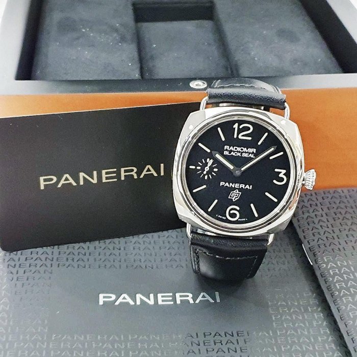 【大眾名錶】PANERAI 沛納海 PAM00380 RADIOMIR系列 2018/04 黑面 洋蔥頭 小秒針 原廠錶帶/錶扣 G154-1