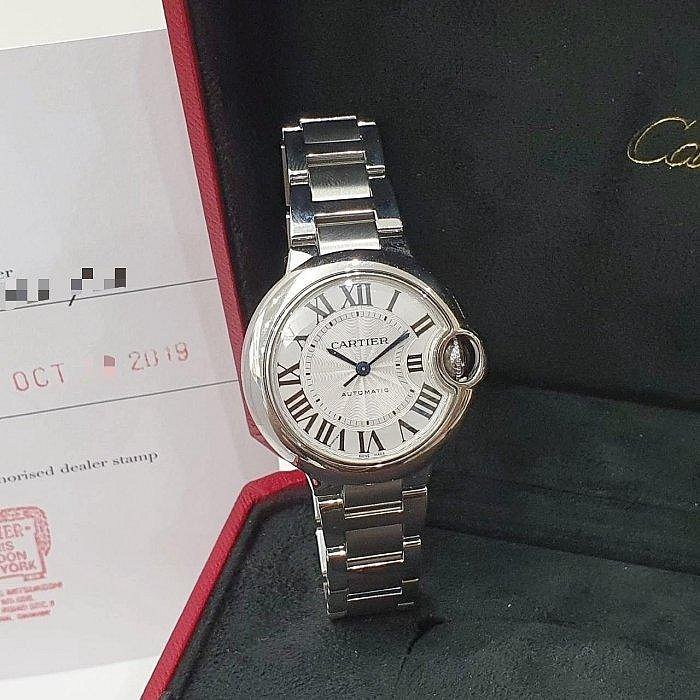 【大眾名錶】Cartier卡地亞 W6920071 藍氣球系列2019/10 白羅馬面盤 原廠延長保固 大眾名錶G178-1