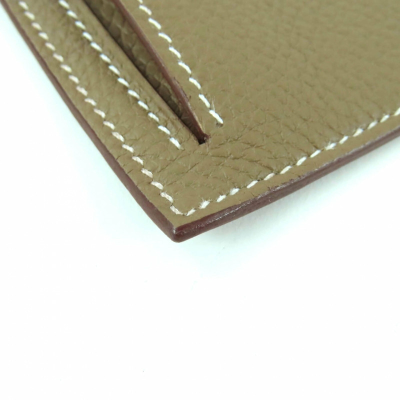 愛馬仕 Etoupe Togo 皮革手提包，金色五金配件，拉鍊開合，帶口袋，U 字印記，附原廠盒和防塵袋，法國製造，女士款-5