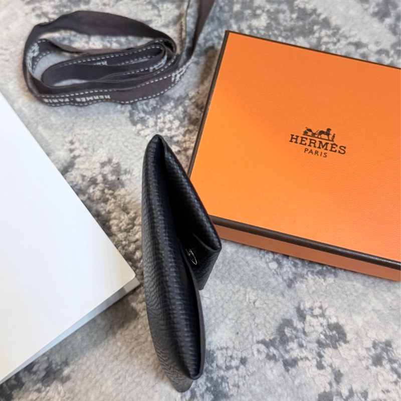 專櫃💯愛馬仕 Hermès BASTIA 89 NOIR Epsom 黑色經典零錢包 男女皆適用 送禮自用兩相宜-5