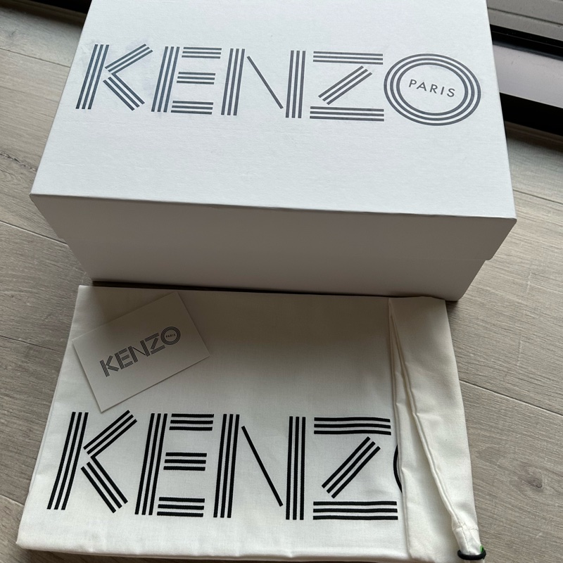 Kenzo 牛皮 小白鞋-4